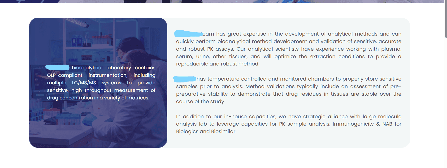 Screenshot example of purely AI-generated website homepage content showing robotic and generic tone without human personality