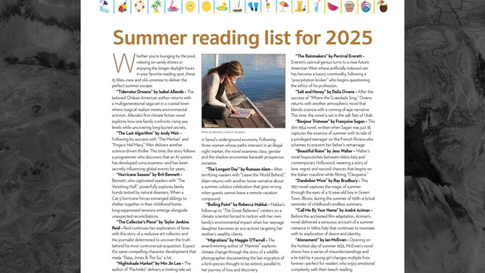 Summer reading list for 2025, Chicago sun times's AI generated fake list of books and authors. 